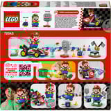LEGO Super Mario - Mario Kart - Interactieve LEGO Mario en standaardkart Constructiespeelgoed 72043