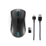 Lenovo Legion M600 draadloze gamingmuis Zwart, 16.000 DPI, RGB, 2,4 GHz / Bluetooth / USB