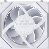 Lian Li UNI FAN SL-INF LCD FLEX 120 Wireless RGB case fans Wit, 3 stuks, 120 x 124 x 28 mm, PWM, 3 stuks