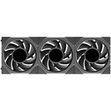 Lian Li UNI FAN TL LCD FLEX 120 Wireless RGB case fans Zwart, 3 stuks, 124 x 120 x 28 mm, PWM, 3 stuks