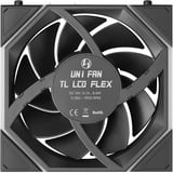 Lian Li UNI FAN TL LCD FLEX 120 Wireless RGB case fans Zwart, 3 stuks, 124 x 120 x 28 mm, PWM, 3 stuks
