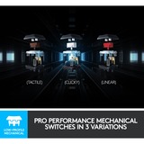 Logitech G915 LIGHTSPEED Wireless RGB Mechanical Gaming Keyboard Zwart, US-International, GL Linear, RGB leds, Bluetooth