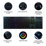 Logitech G915 LIGHTSPEED Wireless RGB Mechanical Gaming Keyboard Zwart, US-International, GL Linear, RGB leds, Bluetooth