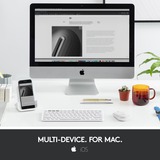 Logitech K380 for Mac Multi-Device Bluetooth Keyboard - Wit, toetsenbord Wit, US-International, Bluetooth