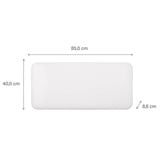 Mill Steel WiFi paneelverwarming PA1000WIFI4, 1000 Watt convector Wit, wifi 2,4 GHz (wifi 6), Bluetooth 5.2, Zigbee 3.0 + App