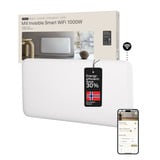 Mill Steel WiFi paneelverwarming PA1000WIFI4, 1000 Watt convector Wit, wifi 2,4 GHz (wifi 6), Bluetooth 5.2, Zigbee 3.0 + App