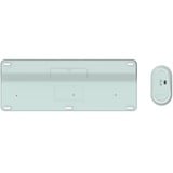 Qware Florence Draadloze Combo, desktopset Lichtgroen/wit, EU lay-out (QWERTY), Scissor switches, 1200 DPI, TKL, 2,4 GHz USB | Bluetooth