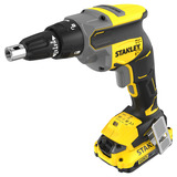 Stanley BRUSHLESS 18V V20 gipsplaatschroevendraaier set schroeftol Zwart/geel, Accu en oplader inbegrepen