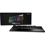 be quiet! Light Mount Silent Linear, gaming toetsenbord Zwart, US lay-out, be quiet! Silent Linear, ARGB, PBT double-shot Keycaps
