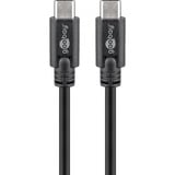 goobay Sync & Charge Super Speed USB-C kabel Zwart, 3 meter
