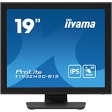 iiyama ProLite T1932MSC-B1S 19" touchscreen monitor Zwart, Touch, VGA, HDMI, DisplayPort, Audio