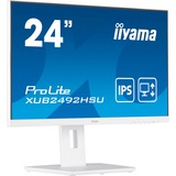 iiyama ProLite XUB2492HSU-W5 23.8" Monitor Wit, 75Hz, VGA, HDMI, DisplayPort, Audio