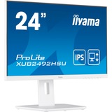 iiyama ProLite XUB2492HSU-W5 23.8" monitor Wit, 75Hz, VGA, HDMI, DisplayPort, Audio
