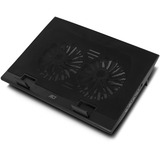 ACT Connectivity Laptopstandaard Standaard Zwart, 4-poorts USB 2.0 hub