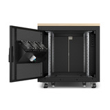 APC NetShelter AR4012A, 12U server rack Houtkleur/zwart, 75(b) x 78,5(h) x 113,04(d) cm, geluiddicht