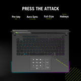 ASUS ROG Strix G16 G614PP-S5076W 16"  gaming laptop Grijs | R9 8940HX | RTX 5070 | 32 GB | 1 TB SSD