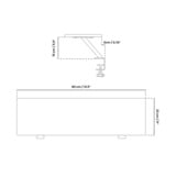 Arozzi Arena Desk Riser Small - White bevestiging Wit