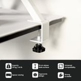 Arozzi Arena Desk Riser Small - White bevestiging Wit
