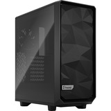 Fractal Design Meshify 2 Compact Light Tempered Glass midi tower behuizing Zwart | 2x USB-A | 1x USB-C | Tempered Glass