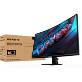 GIGABYTE GS27QCA 27" curved gaming monitor Zwart, 2x HDMI, DisplayPort, 180 Hz