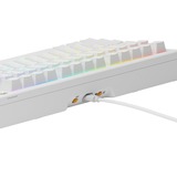 Glorious GMMK 3 75% Prebuilt Wired White RGB mechanisch gaming toetsenbord Wit, US lay-out (QWERTY), Glorious Fox, 75%, 75%, RGB, GPBT-doubleshot keycaps, Knob