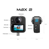 GoPro MAX2 videocamera Zwart, Wi-Fi 6, Bluetooth LE 5.3, USB-C