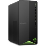 HP Pavilion Gaming TG01-2320nd (440R4EA) gaming pc Zwart/groen, 256 GB SSD + 1 TB HDD, RTX 3060, LHR, WLAN, Windows 10 Home