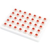 Keychron Gateron Cap Switch Set - Cap Red, 35 Switches keyboard switches Rood/transparant