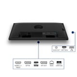 Philips 24B2U3601/00 23.8" monitor Zwart, HDMI, DisplayPort, USB-C, LAN, Audio, 120 Hz
