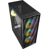 Sharkoon VK4 ARGB midi tower behuizing Zwart | 2x USB-A | RGB | Tempered Glass