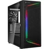 SilverStone SETA H1 midi tower behuizing Zwart | 2x USB-A | 1x USB-C | RGB | Tempered Glass