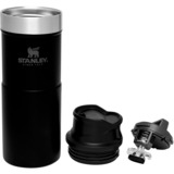 Stanley PMI Classic Trigger-Action Travel Mug 0.35L thermosbeker Zwart (mat), Matte Black Pebble 