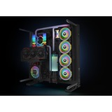 Thermaltake Riing Quad 14 RGB Radiator Fan TT Premium Edition Single Fan Pack case fan Zwart