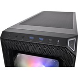 Thermaltake View 300 MX midi tower behuizing Zwart | 2x USB-A | 1x USB-C | RGB | Window