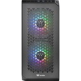 Thermaltake View 300 MX midi tower behuizing Zwart | 2x USB-A | 1x USB-C | RGB | Window