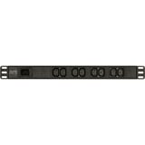 APC Easy Basic Rack PDU, 16A, 230V, (8)C13 stekkerdoos Zwart, 8x C13, 1U, EPDU1016B