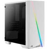 Aerocool Cylon Mini Tower-behuizing Wit/zwart | USB-A 2.0 | USB-A 3.2 (5 Gbit/s) | 2x Audio | Window-kit