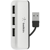 Belkin 4-poorts reishub usb-hub Wit/zwart