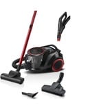 Bosch Serie 6 Stofzuiger zonder zak BGS41POW1 Zwart/rood