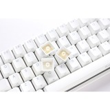 Ducky One 2 Pro Mini Pure White, gaming toetsenbord Wit, US lay-out, Kailh box Red, RGB led, Double-shot PBT, QUACK Mechanics, 60%
