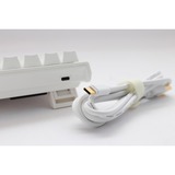 Ducky One 2 Pro Mini Pure White, gaming toetsenbord Wit, US lay-out, Kailh box Red, RGB led, Double-shot PBT, QUACK Mechanics, 60%