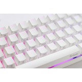 Ducky One 2 Pro Mini Pure White, gaming toetsenbord Wit, US lay-out, Kailh box Red, RGB led, Double-shot PBT, QUACK Mechanics, 60%