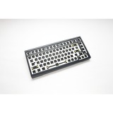 Ducky ProjectD Tinker 75 met QMK/VIA, toetsenbord Zwart/wit, US lay-out, Barebone. RGB led, Hot-swappable, Gasket mount, 75%