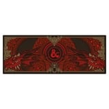  Dungeons and Dragons: Desk Mat & Coaster Set gaming muismat Donkerrood/zwart
