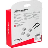HyperX Pudding Keycaps Full Key Set (White PBT) Zwart/transparant