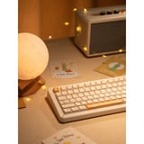 Iqunix ZX75 Sunset Ponder Wireless Mechanical Keyboard, gaming toetsenbord Lichtgeel, US lay-out, IQUNIX Little Prince, RGB leds, 75%, Hot-swappable, Double-shot PBT, 2.4GHz | Bluetooth 5.1 | USB-C