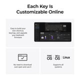 Keychron Q5 HE 8K Magnetic Switch Keyboard, toetsenbord Wit, US lay-out, Keychron Ultra-Fast Lime, RGB leds, 96%, OSA double-shot PBT, hot swap, Knob