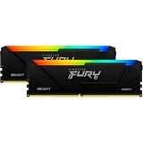 Kingston FURY 16 GB DDR4-3200 Kit  werkgeheugen Zwart, KF432C16BB2AK2/16, Beast RGB, XMP 2.0