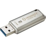 Kingston IronKey Locker+ 50 64 GB usb-stick Aluminium, USB-A 3.2 Gen 1 (5 Gbit/s)