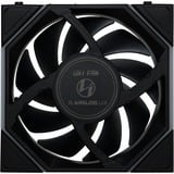 Lian Li UNI FAN TL120 LCD Reverse Blade Wireless Triple Pack case fan Zwart, 4-pin PWM + 1x 9-pin USB, Incl. controller